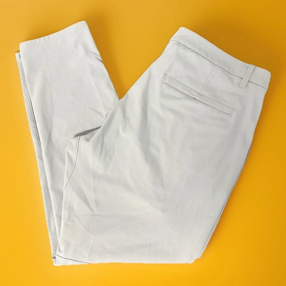 Lululemon Commission Slim Fit Pant 36 X 28.5 Silver Drop Gray‎ Warpstreme M5A51S